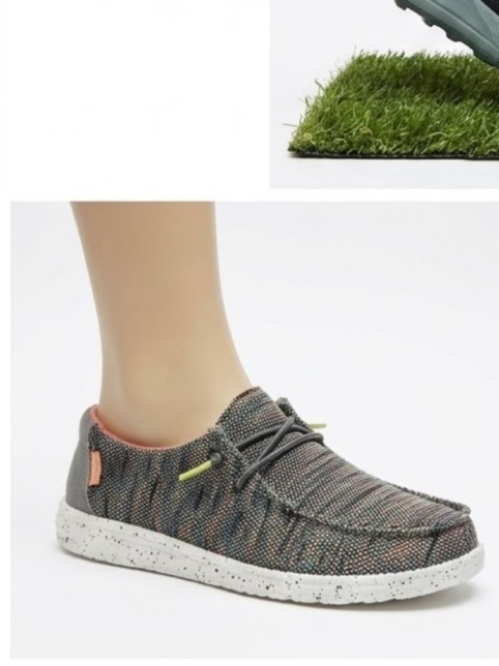 Hey Dude Multicolor Knit Slip-On Loafers